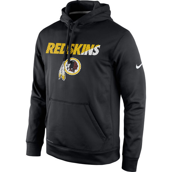 Washington Redskins Black Kick Off Staff Performance Pullover Hoodie