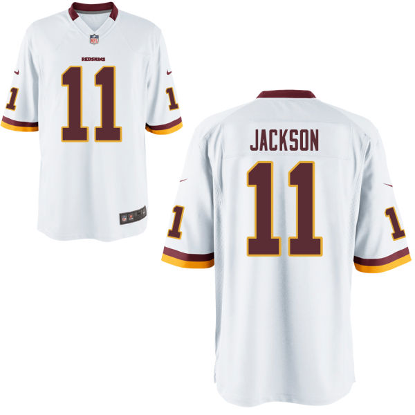 Men's Washington Redskins #11 Desean Jackson White Game Jersey