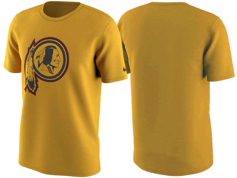 Washington Redskins Gold Color Rush Travel T-Shirt