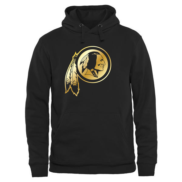 Washington Redskins Black Gold Collection Pullover Performance Hoodie