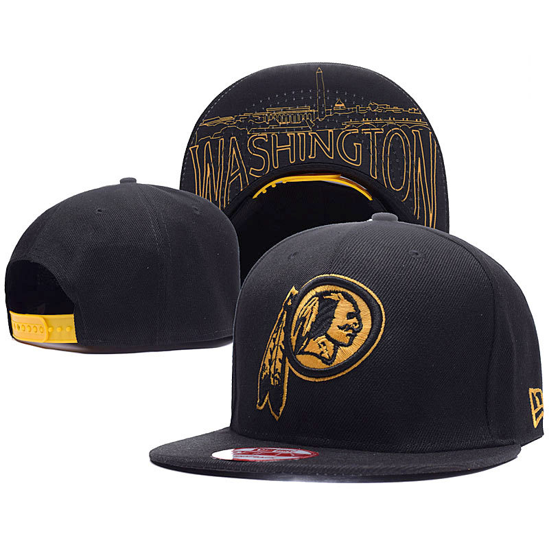 Washington Redskins New Era Black Super Bowl 50 Gold Collection 9FIFTY Adjustable Hat