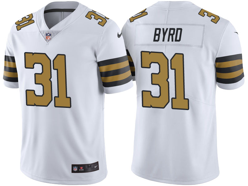 New Orleans Saints #31 Jairus Byrd White Color Rush Limited Jersey - Light Up Thursday Night