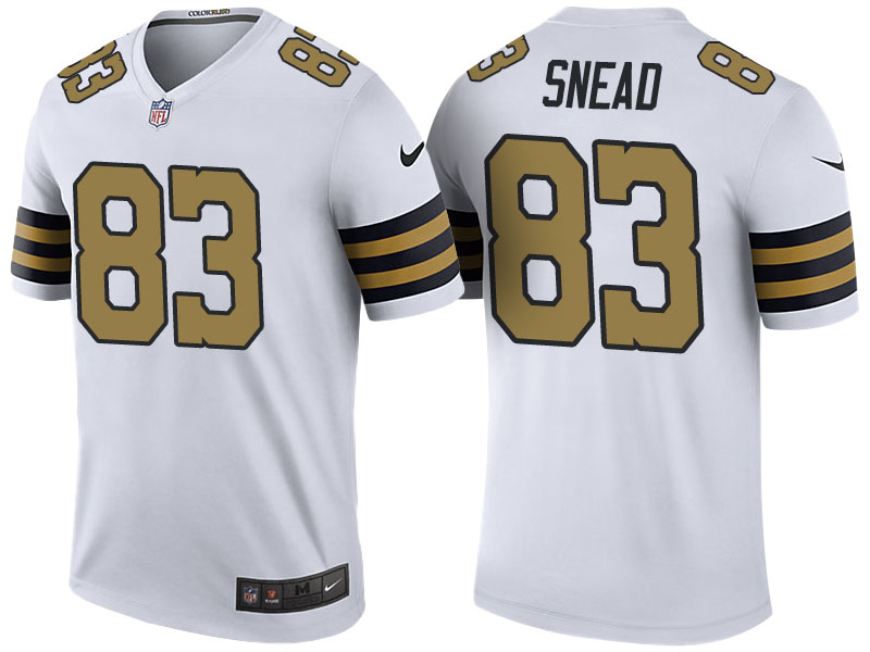 New Orleans Saints #83 Willie Snead White Color Rush Legend Jersey