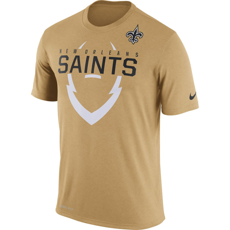 New Orleans Saints Gold Legend Icon Dri-FIT T-Shirt