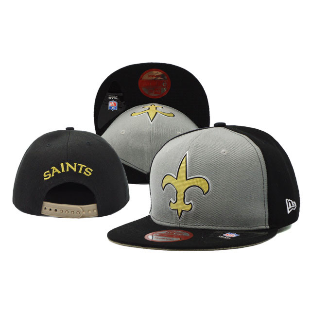 New Orleans Saints New Era Black/Gray On Field Fitted Snapback Hat