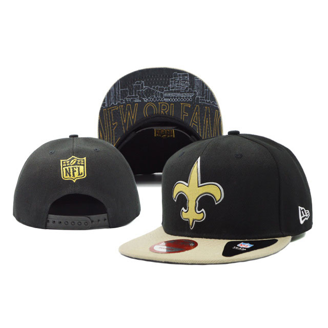 New Orleans Saints New Era Black On Field Fitted Snapback Hat