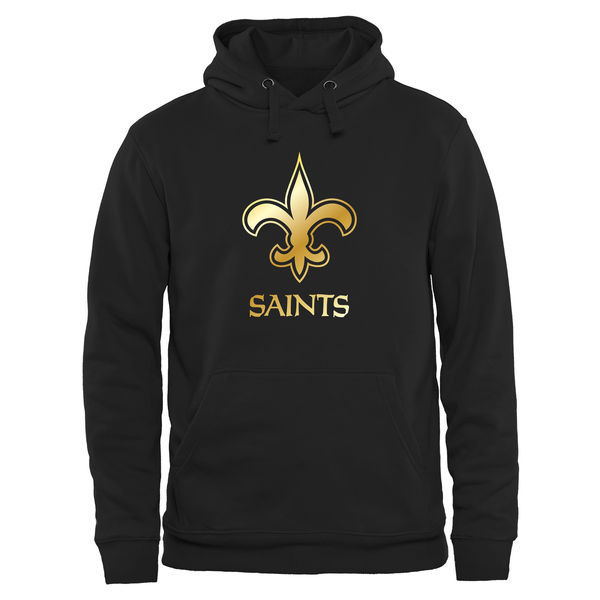 New Orleans Saints Black Gold Collection Pullover Performance Hoodie