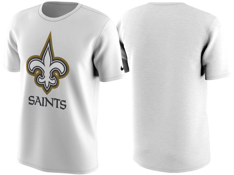 New Orleans Saints White Color Rush Travel T-Shirt