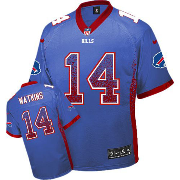 Mens Buffalo Bills #14 Sammy Watkins Nike Royal Blue Drift Fashion Jersey