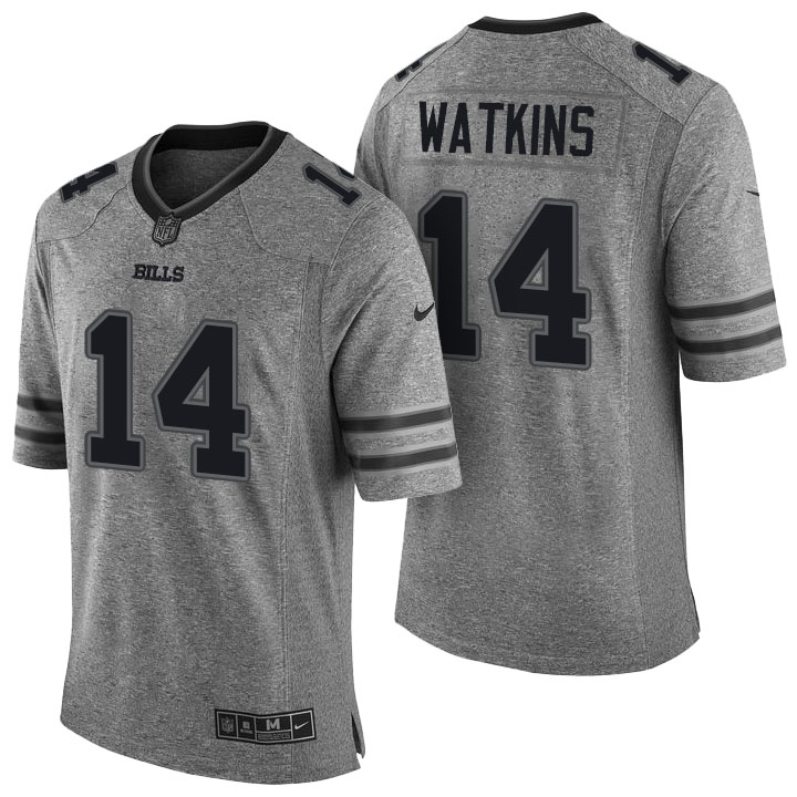 Buffalo Bills #14 Sammy Watkins Gridiron Gray Limited Jersey