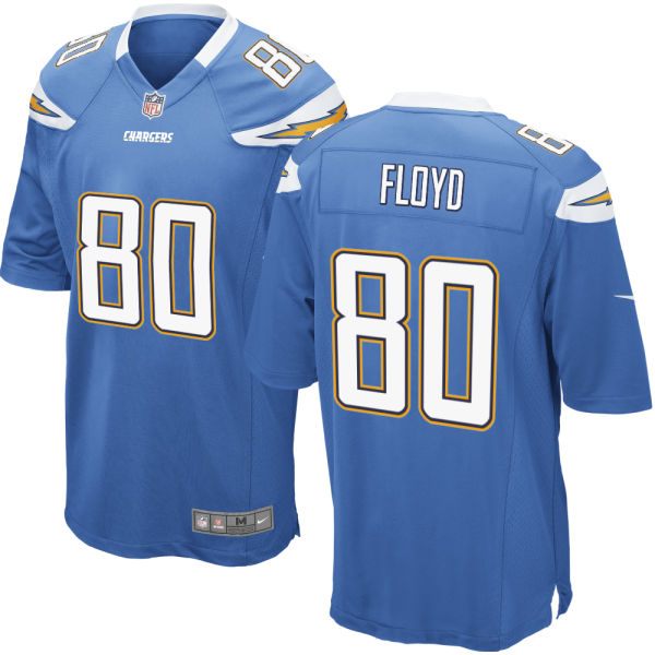 San Diego Chargers #80 Malcom Floyd Powder Blue Retired Player Game Jersey