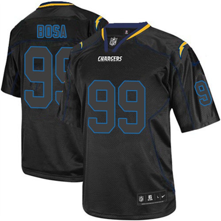 San Diego Chargers #99 Joey Bosa Black Lights Out Jersey