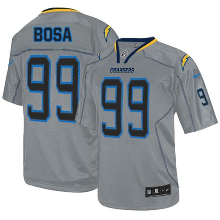 San Diego Chargers #99 Joey Bosa Gray Lights Out Jersey