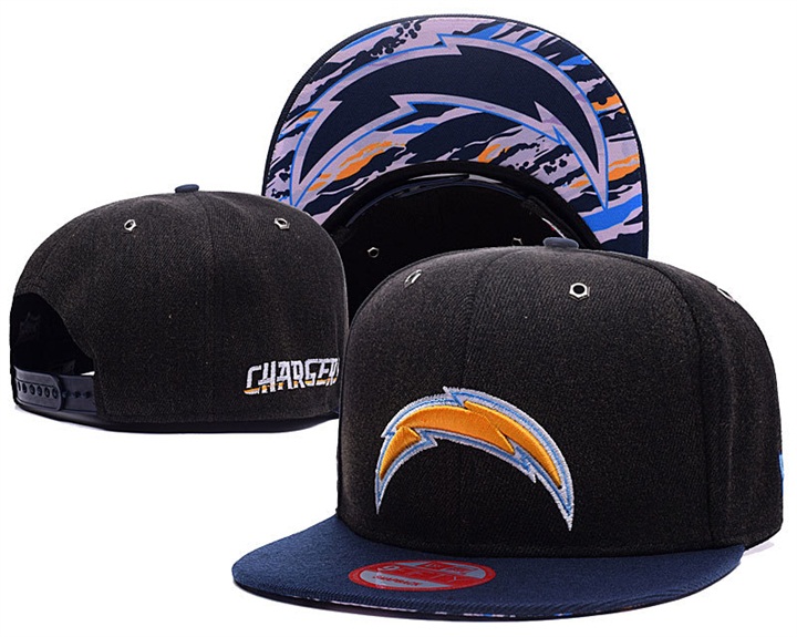 San Diego Chargers Black/Navy New Era Adjustable Hat