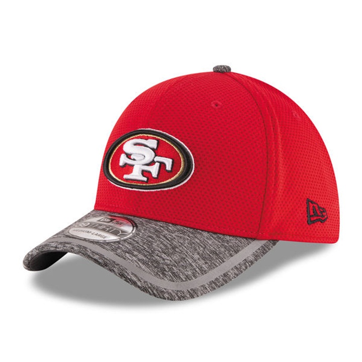 San Francisco 49ers Red New Era 2016 On Field Training Camp Flex Hat