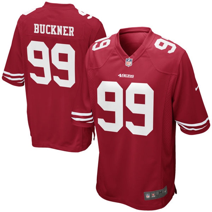 San Francisco 49ers #99 DeForest Buckner Scarlet 2016 Draft Pick Game Jersey