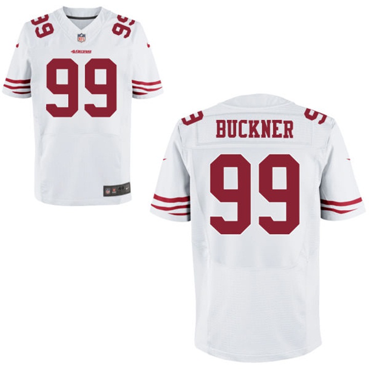 San Francisco 49ers #99 Deforest Buckner White Elite Jersey