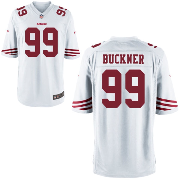 San Francisco 49ers #99 Deforest Buckner White Game Jersey