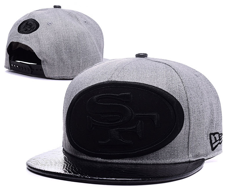 San Francisco 49ers Gray Snapback Adjustable New Era Hat