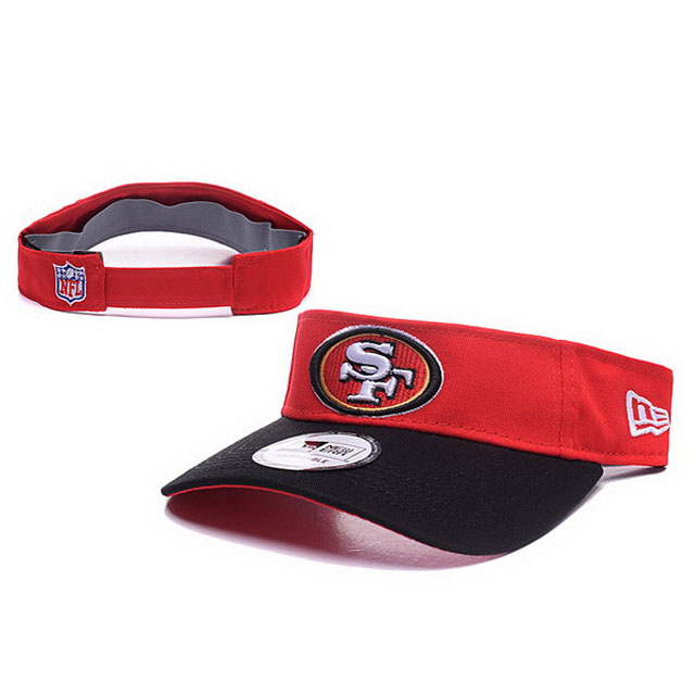 San Francisco 49ers New Era Black Block Adjustable Visor