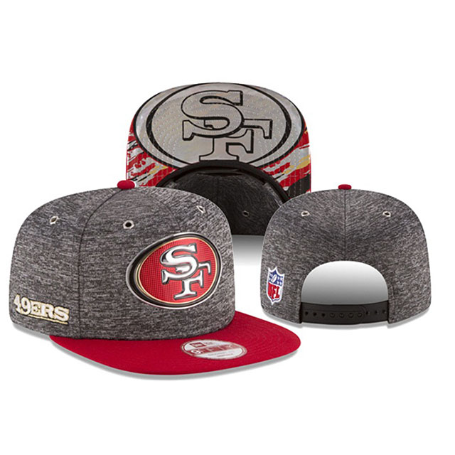 San Francisco 49ers Red Gray New Era Hat