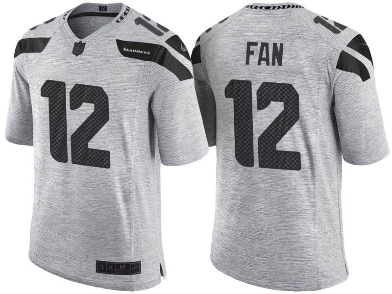 Seattle Seahawks #12 12th Fan 2016 Gridiron Gray II Limited Jersey