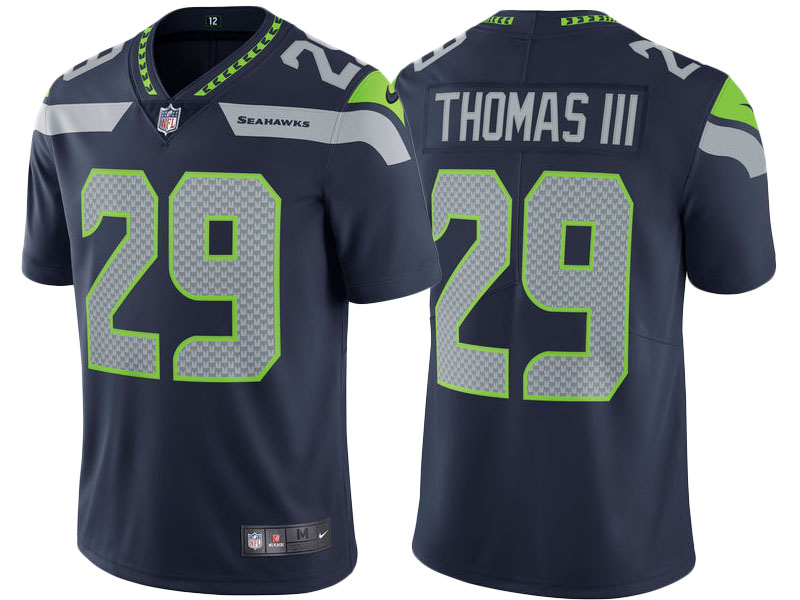 2017 Seattle Seahawks #29 Earl Thomas College Navy Vapor Untouchable Limited Jersey