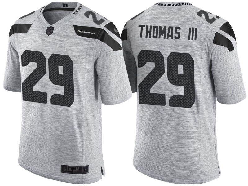 Seattle Seahawks #29 Earl Thomas III 2016 Gridiron Gray II Limited Jersey