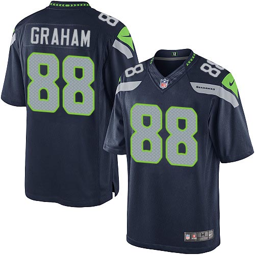 NFL Seattle Seahawks #88 Jimmy Graham Elite Blue Jersey