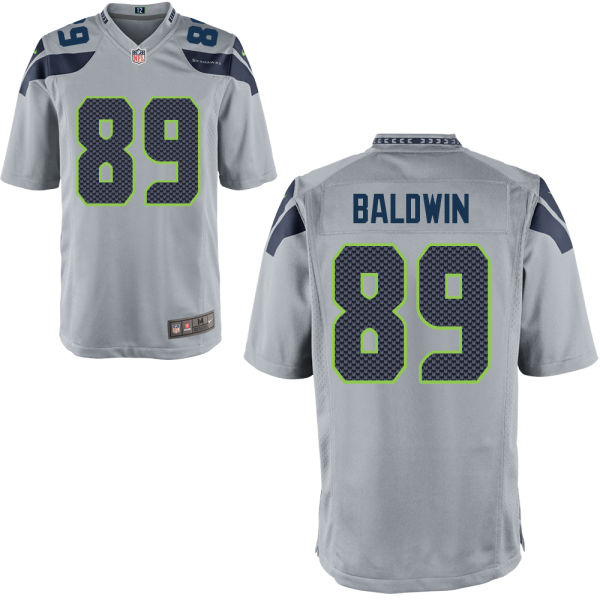 Seattle Seahawks #89 Doug Baldwin Gray Alternate Game Jersey