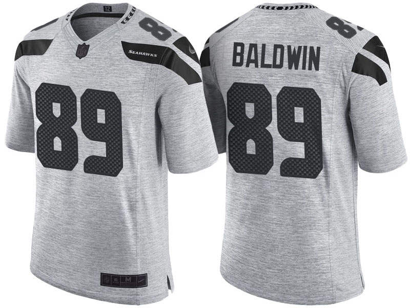 Seattle Seahawks #89 Doug Baldwin 2016 Gridiron Gray II Limited Jersey