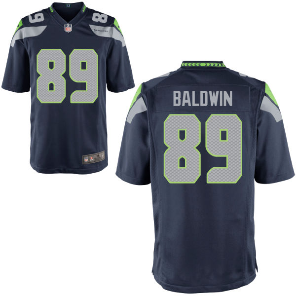 Seattle Seahawks #89 Doug Baldwin Navy Blue Game Jersey