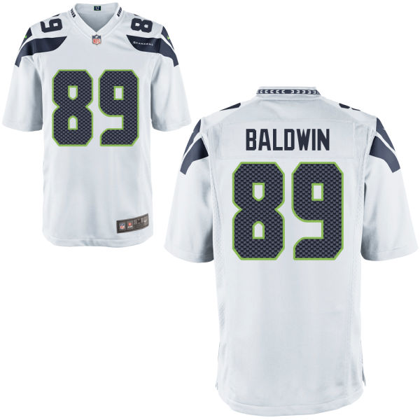 Seattle Seahawks #89 Doug Baldwin White Game Jersey