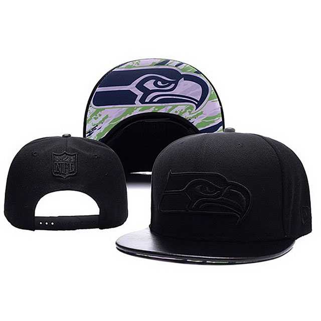 Seattle Seahawks Black New Era Snapback Hat