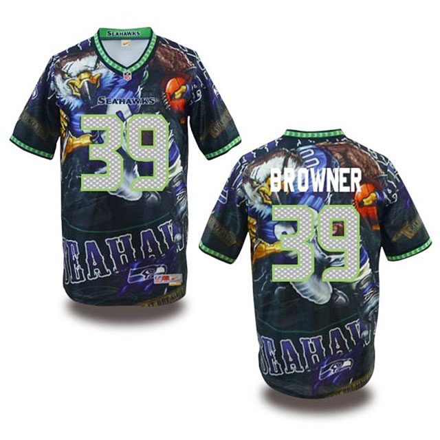 Seattle Seahawks #39 Brandon Browner Fanatical Fashion Jersey