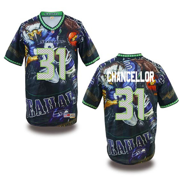 Seattle Seahawks #31 Kam Chancellor Fanatical Fashion Jersey