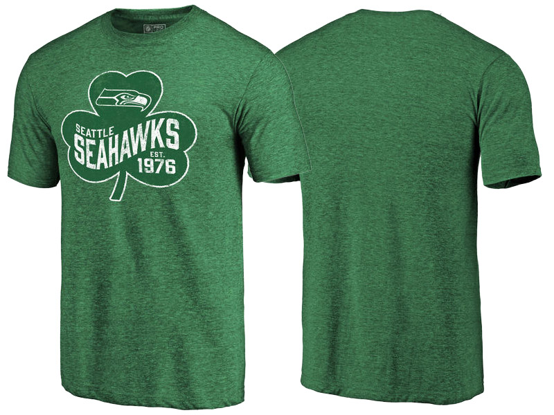 Seattle Seahawks Kelly Green Paddy's Pride St. Patrick's Day T-Shirt