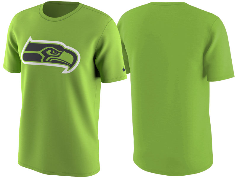 Seattle Seahawks Neon Green Color Rush Travel T-Shirt