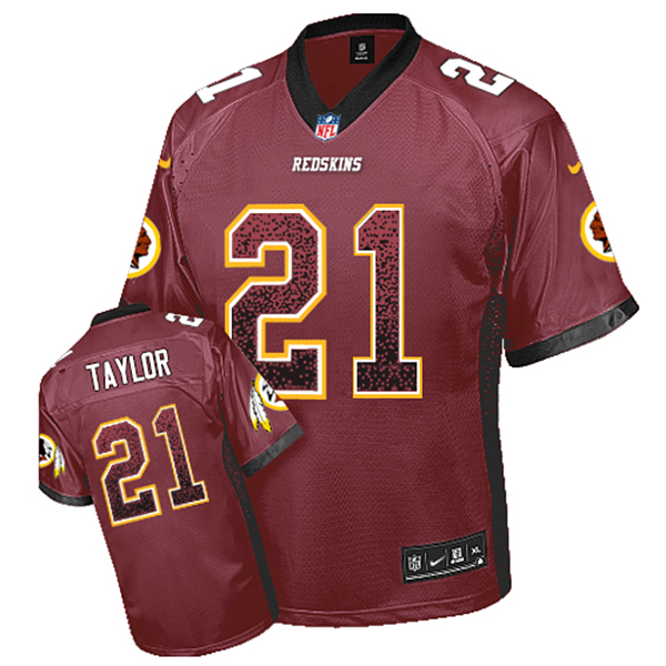 Washington Redskins #21 Sean Taylor Nike Red Drift Fashion Jersey