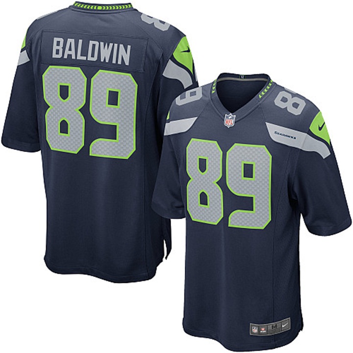 Seattle Seahawks #34 Doug Baldwin Navy Blue Elite Jersey