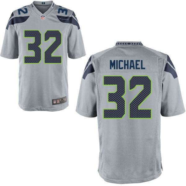 Seattle Seahawks #32 Christine Michael Gray Alternate Game Jersey