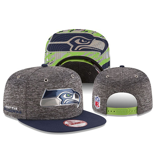 Seattle Seahawks Navy Gray New Era Hat