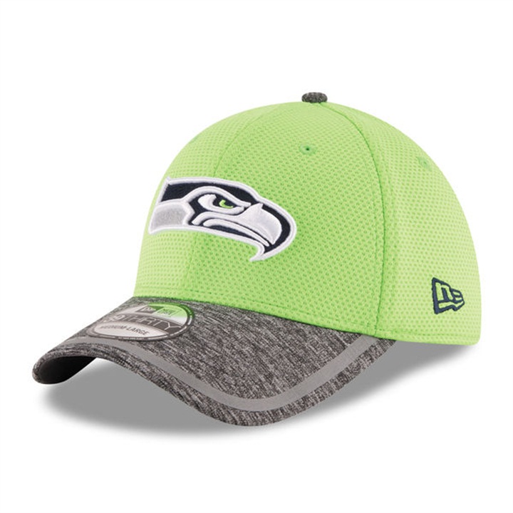 Seattle Seahawks Neno Green New Era 2016 On Field Training Camp Flex Hat