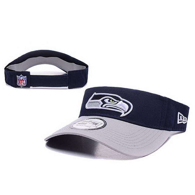 Seattle Seahawks New Era Gray Block Adjustable Visor