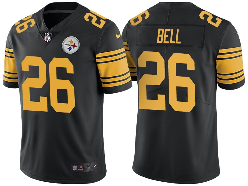 Pittsburgh Steelers #26 Le'Veon Bell Black Color Rush Limited Jersey