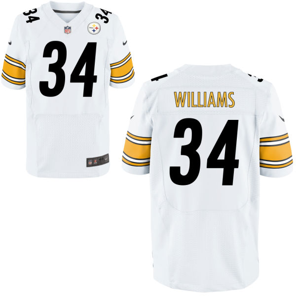 Pittsburgh Steelers #34 DeAngelo Williams White Elite Jersey