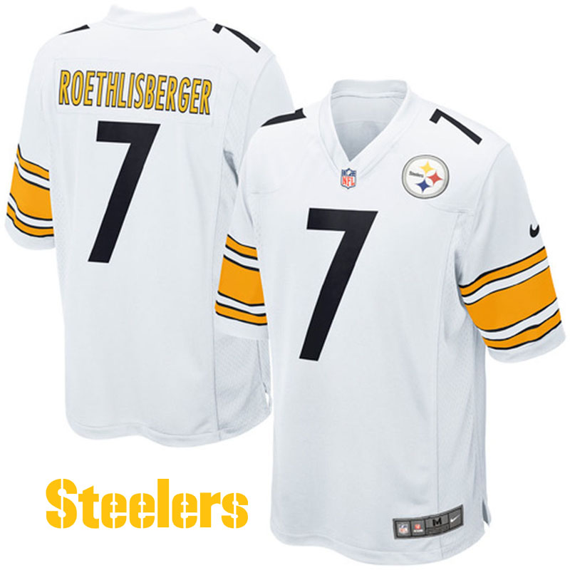 Ben Roethlisberger #7 Pittsburgh Steelers White Game Jersey