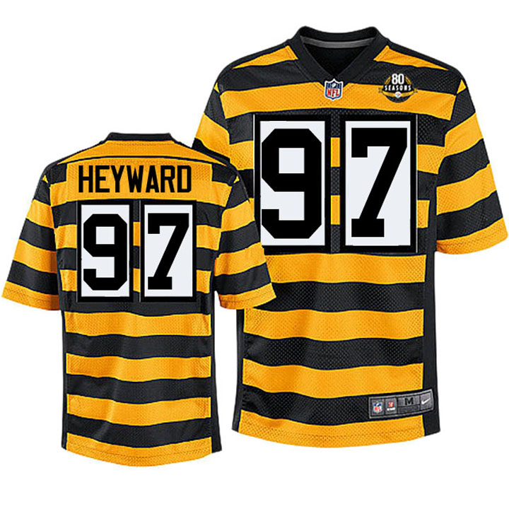 Pittsburgh Steelers #97 Cameron Heyward Yellow 80th Anniversary Jersey