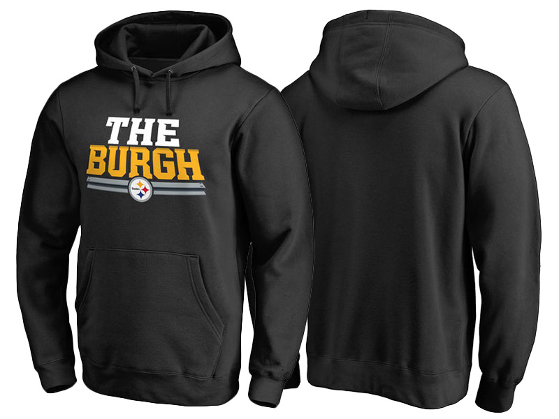 Pittsburgh Steelers Black Pro Line Hometown The Burgh Outdoors Pullover Hoodie