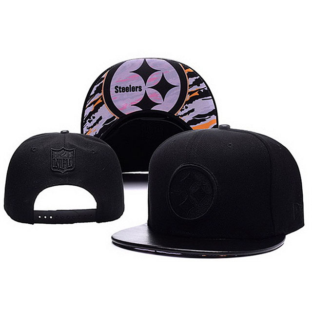 Pittsburgh Steelers Black New Era Snapback Hat